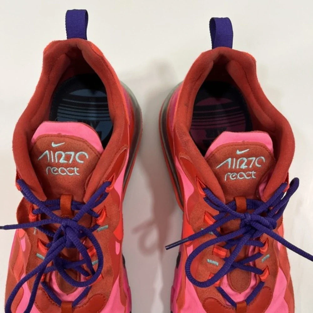 Nike React Air 70 Mystic Red Pink Blast Running Shoe Men's US 13‎